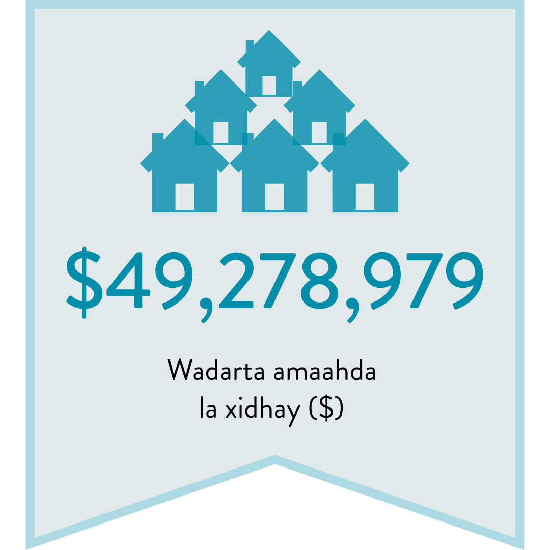$49,278,979 Wadarta amaahda  la xidhay ($) 