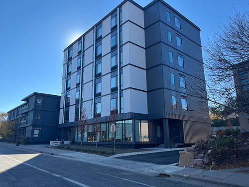 White and gray apartment