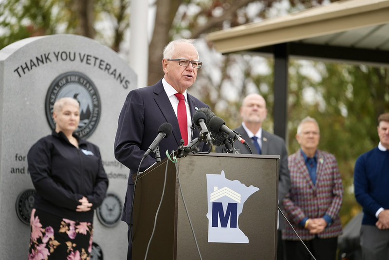 Governor Walz Announces Minnesota Has Effectively Ended Veteran Homelessness